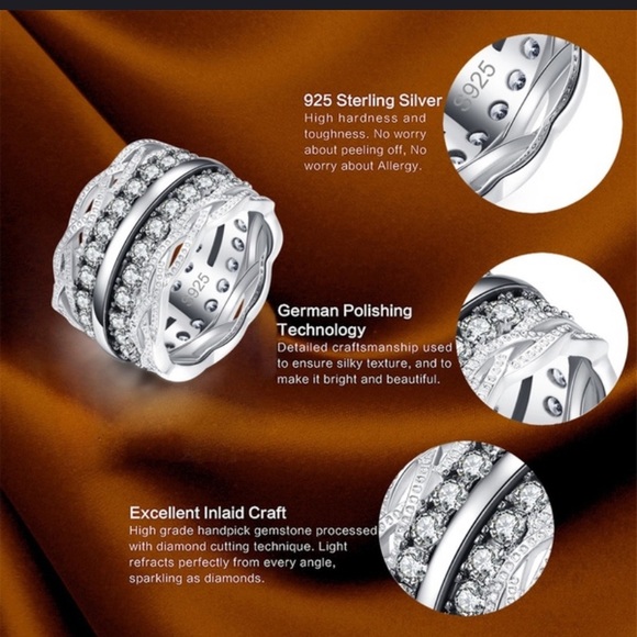 STERLING SILVER FASHION RING - Picture 9 of 11